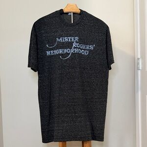 Mister Rogers' Neighborhood Graphic Tee * Dark Gray Unisex T-Shirt * XL